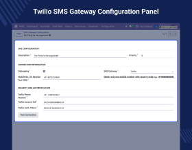 Odoo Twilio SMS Gateway
