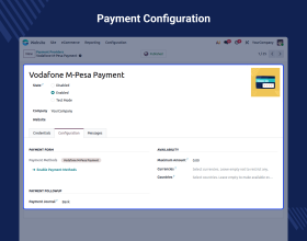 Odoo Vodafone M-Pesa Payment