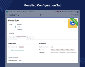 Odoo Website Monetico Payment Acquirer