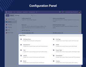 Odoo Website Spare Parts
