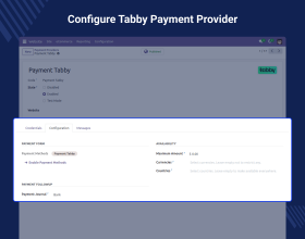 Odoo Website Tabby Payment Acquirer
