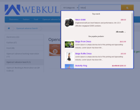 Opencart Advanced Search