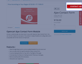 Opencart Ajax Contact Form