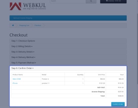 Opencart Aramex Shipping