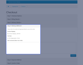 Opencart Aramex Shipping