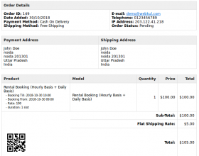 Opencart Booking & Reservation via QR Code