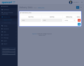 Opencart Delivery Date and Time