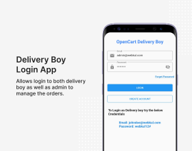 OpenCart Delivery Boy App
