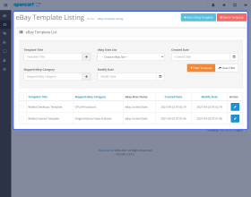 Opencart eBay Connector