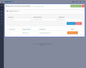 Opencart eBay Connector