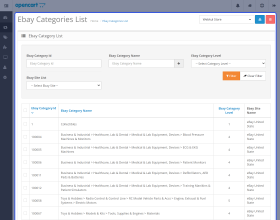 Opencart eBay Connector