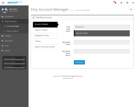 OpenCart Etsy Connector