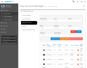 OpenCart Etsy Connector