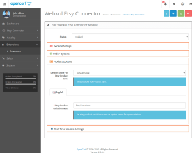 OpenCart Etsy Connector