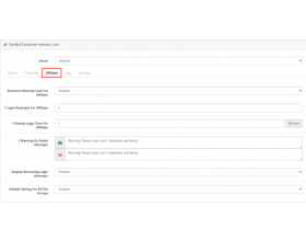 Opencart Excessive Attempt Lock