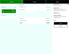 Opencart Kitchen Point Of Sale System (POS)