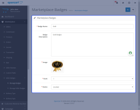 Opencart Marketplace Multi Tenant Seller Badge