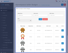 Opencart Marketplace Multi Tenant Seller Badge