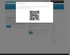 OpenCart Mobile App QR Code Login