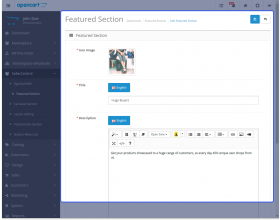 Opencart Marketplace Multi Tenant Seller Central