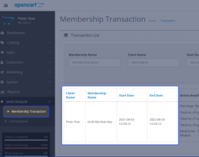 Opencart Multi Company SaaS Extension