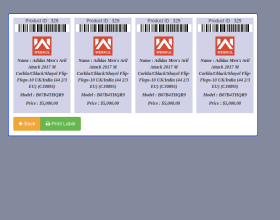 OpenCart POS Barcode Label