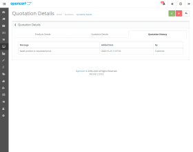 Opencart Quotation Cart System