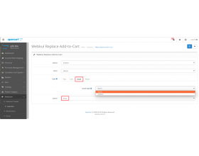 Opencart Replace Add to cart 
