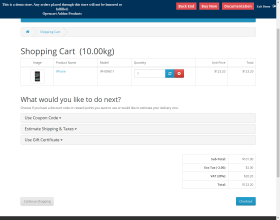 Opencart UPS Shipping Management