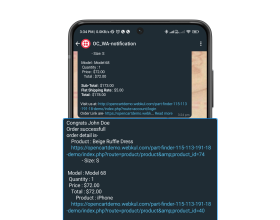 Opencart WhatsApp Order Notification
