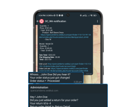 Opencart WhatsApp Order Notification