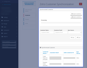 Opencart Zoho Connector