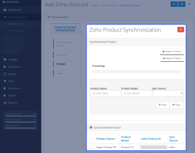 Opencart Zoho Connector