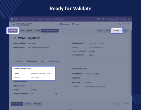 Odoo SendCloud Delivery Carrier