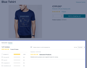 Shopware 6 Ordered Product Review