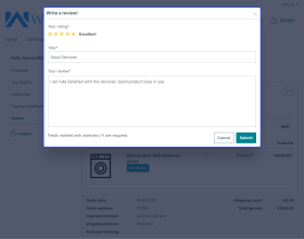 Shopware 6 Ordered Product Review
