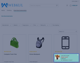Live Sales Order Pop-up Notification for Shopware 6