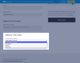 WooCommerce Delivery Date & Time