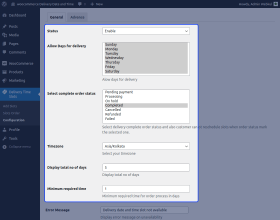 WooCommerce Delivery Date & Time