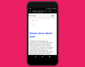 Simple PWA for WordPress