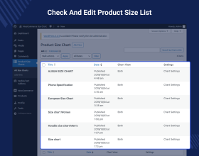 Product Size Chart Plugin for WooCommerce