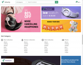 Multi Vendor Velocity Theme for Woocommerce