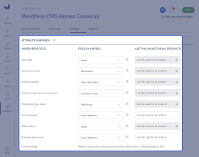 WordPress CMS Akeneo Connector