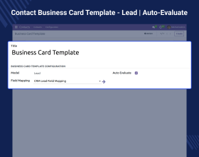 Odoo AI Business Card Reader App