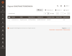 Magento 2 Marketplace Vendor Mass Payment