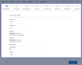 Magento 2 Multi Step Vendor Signup