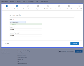 Magento 2 Multi Step Vendor Signup