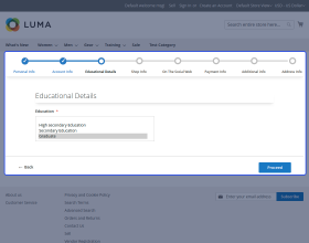 Magento 2 Multi Step Vendor Signup