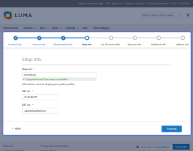 Magento 2 Multi Step Vendor Signup