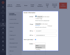 Magento 2 Multi Step Vendor Signup